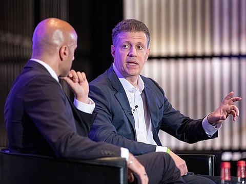 Majid Hamid Jaafar and Alexandre Raffoul at World Economic Forum Regional Industry Exchange Day