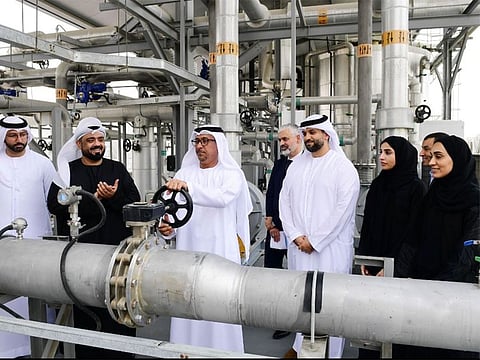 Dawoud Al Hajri, Director General of Dubai Municipality, during the launch of biogas-to-energy project at its Warsan Wastewater Treatment Plant.