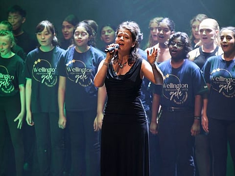 Ashleigh Gray sings the WICKED medly with The Wellington Performing Art Academy.