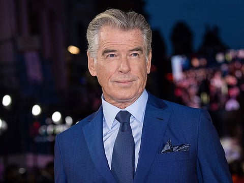 Pierce Brosnan at the premiere of 'Black Adam' in London on October 18, 2022.