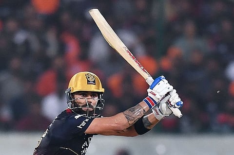 Royal Challengers Bangalore's Virat Kohli plays a shot during his century against Sunrisers Hyderabad in the Indian Premier League on Thursday.