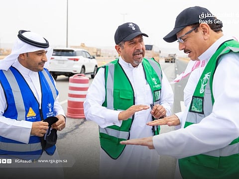 Badr Al Dulami during an inspection tour.