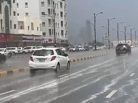 It's raining over Sharjah and Fujairah today