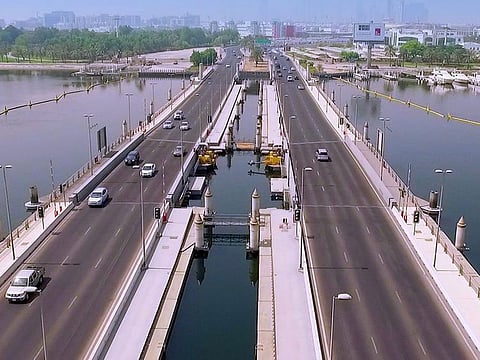 The six-lane bridge had first opened in 2007 across Dubai Creek