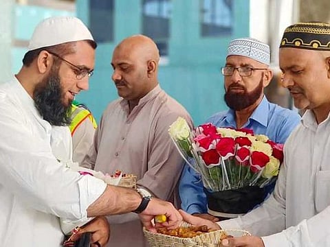 The first batch of Pakistani Hajj pilgrims arrived in the holy city of Medina on May 21, 2023.