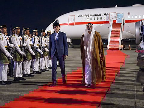 Sheikh Khaled began his official visit to discuss to discuss opportunities for mutual cooperation that will benefit both countries.