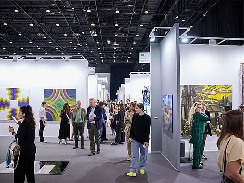 Visitors at Art Dubai held in March this year.