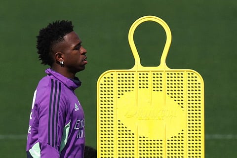 Real Madrid's Brazilian forward Vinicius Junior.