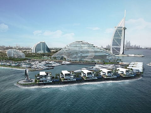 The record-setting penthouse occupies the highest floor of the Marsa Al Arab hotel.