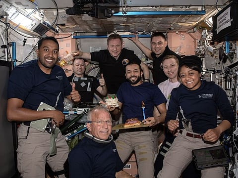 UAE astronaut Sultan Al Neyadi celebrating his 42nd birthday on the International Space Station (ISS)