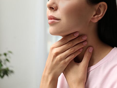 The thyroid gland, situated in the lower part of the neck, plays a vital role in producing essential hormones, namely, triiodothyronine (T3) and thyroxine (T4)