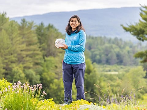 Former Abu Dhabi and UAE based golfer Sana Tufail at the 2022 New England Women's Championship, US