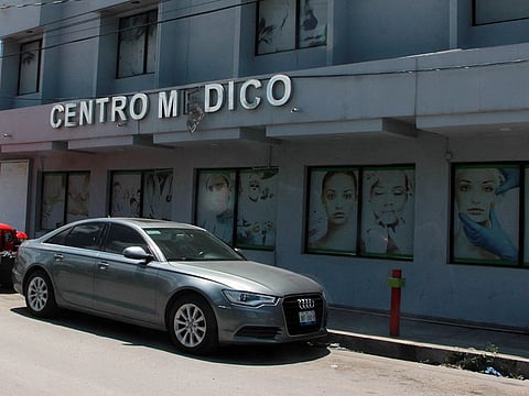 A view of one of the medical clinics suspended by Mexican health authorities in Matamoros, Tamaulipas, Mexico.