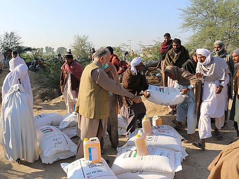 File image of UAE aid for flood victims in Pakistan last year