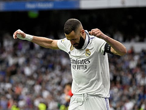 Real Madrid's French forward Karim Benzema
