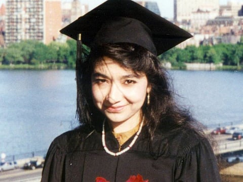 Aafia Siddiqui graduation photo.