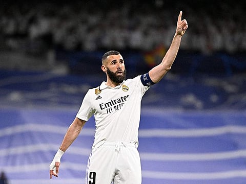 Real Madrid's French forward Karim Benzema