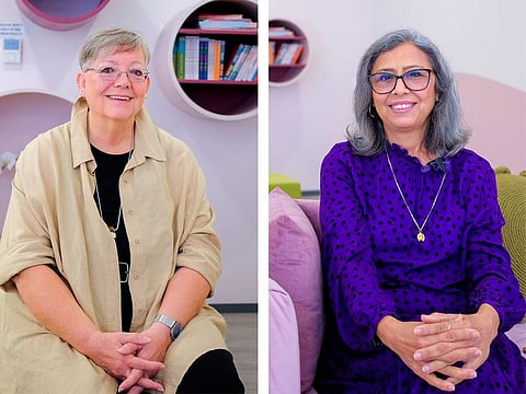 Catherine Vander Cammen (left) and Goolcher Navdar at Majlis Al Amal at Al Jalila Foundation in Dubai