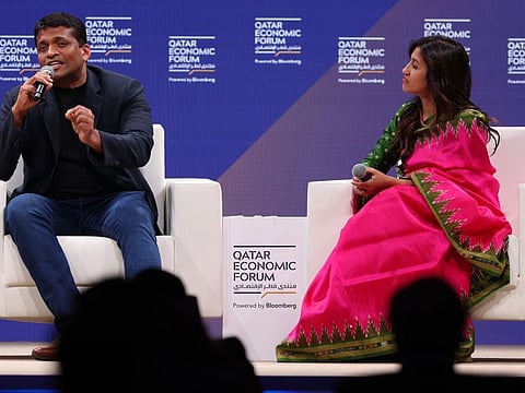 Byju Raveendran, co-founder and CEO of Byju’s and Divya Gokulnath, co-founder of Byju’s.