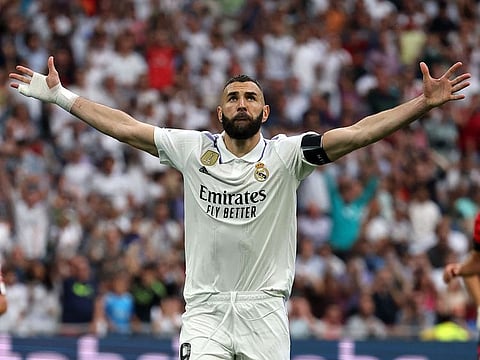 Real Madrid's French forward Karim Benzema