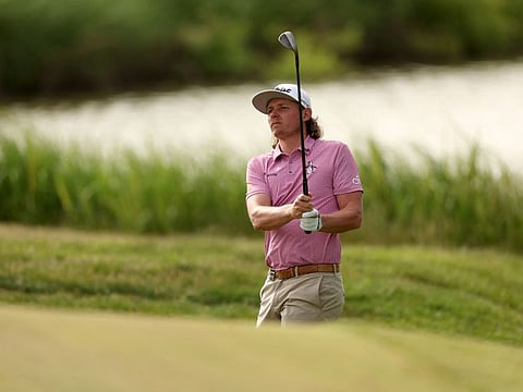 Cameron Smith of Ripper GC follows his chip to the 18th green during day three of the LIV Golf Invitational - DC at Trump National Golf Club. The new deal will give LIV players a new lease of life.