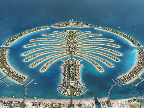 Double the size of Dubai's first blockbuster Palm island, that's the Palm Jebel Ali for you.