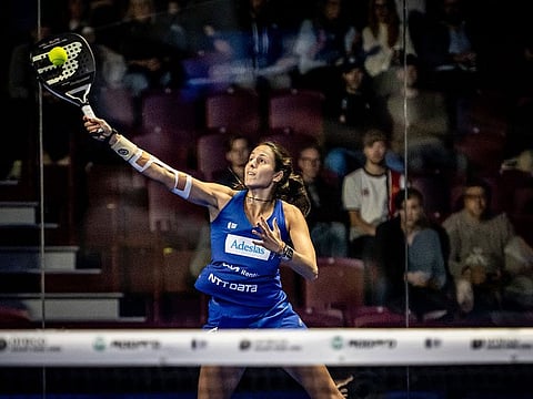 Spaniard Gemma Triaystarted playing tennis before switching to padel.