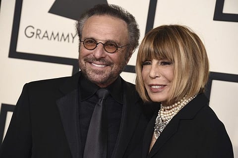 File photo of Barry Mann and Grammy-winning lyricist Cynthia Weil at the 57th annual Grammy Awards in Los Angeles in 2015.
