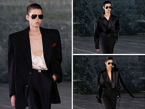 Looks from the Saint Lauren SS24 show