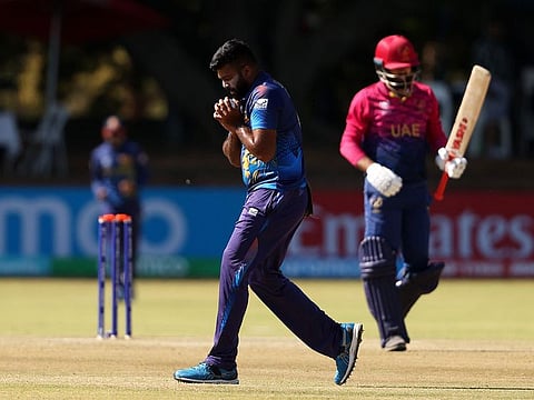 Wanindu Hasaranga claimed six wickets against UAE, his maiden ODI five-wicket haul.