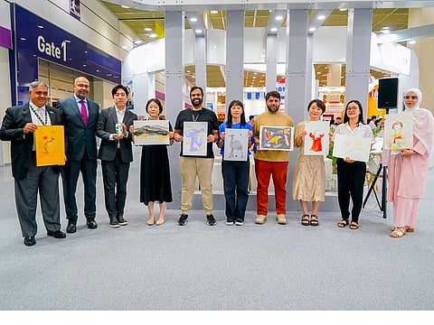 Artists from UAE and Korea at Seoul book fair