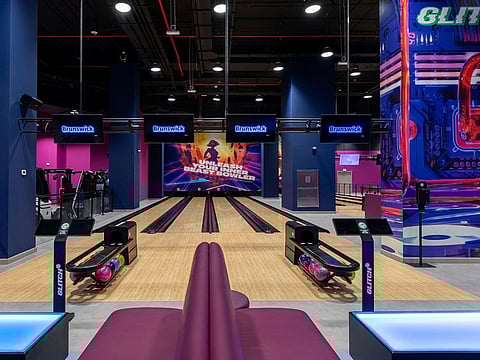 The park also has an eight-lane bowling alley