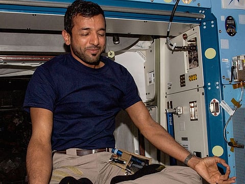 Sultan Al Neyadi space yoga