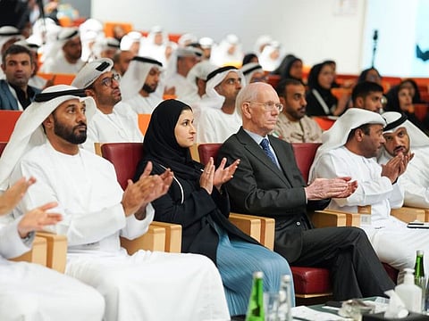 Sarah bint Yousif Al Amiri (second from left), Minister of State for Public Education and Advanced Technology, at the forum on Wednesday