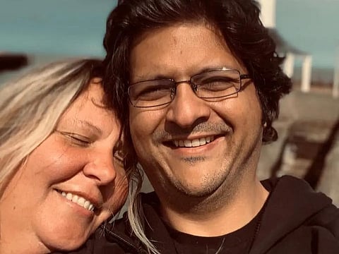 Shahzada Dawood with his wife Christine.