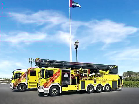 Sharjah Civil Defence has received new firefighting vehicle equipped with the tallest ladder in the country.