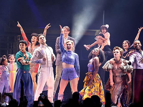 NEW YORK, NEW YORK - JUNE 22: (L-R) Mila Weir, Isabella Ye, Nathan Levy, Salisha Thomas, Justin Guarini, John Hartmere, Briga Heelan, Aisha Jackson, Keone Madrid, Jennifer Simard, Mari Madrid and Stephen Scott Wormley attend the "Once Upon A One More Time" Broadway Opening Night at Marquis Theatre on June 22, 2023 in New York City.   Dimitrios Kambouris/Getty Images/AFP (Photo by Dimitrios Kambouris / GETTY IMAGES NORTH AMERICA / Getty Images via AFP)