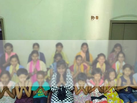 More than 60 HIV infected girls have found life of dignity at Sneha Deep in Mangaluru. The picture has been blurred to protect the identity of the children.