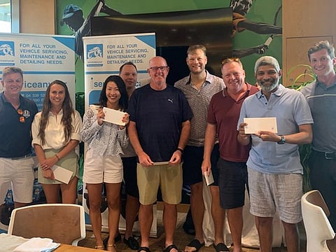 Inter Society Championship 2023 winners, David Thorne, Hannah Major, Yujung Seo, Anders Kron, John Fish, Soren Dam, Michael Nielsen, Shankar B & Thomas Hall