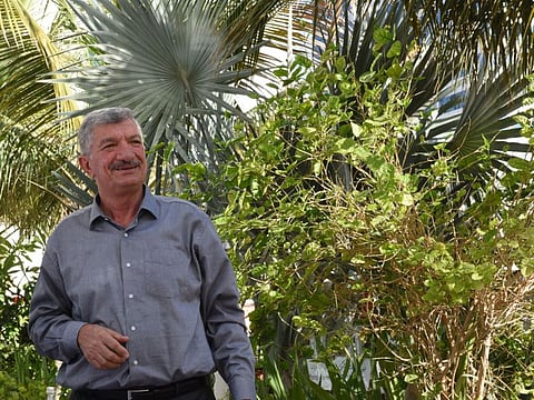 Eng. Sinan Al-Awsi, 62, has turned a 500-metre stretch of Airport Street in Abu Dhabi, UAE, into a lush green patch.