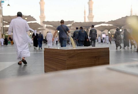 The devices, installed by the Medina Development Authority, have also been launched in a seating area near stores on the northern side of the mosque.