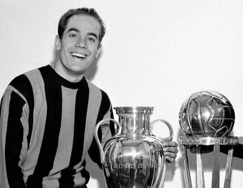 Suarez was loved in Italy after becoming one of the league’s most celebrated midfielders at Inter Milan under coach Helenio Herrera in the 1960s, whom he followed from Barcelona.