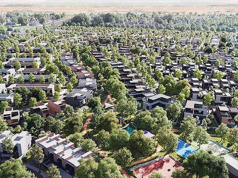 Arada's 'Masaar' forest community in Sharjah. The developer is now building up its fitness division, with three new deals.