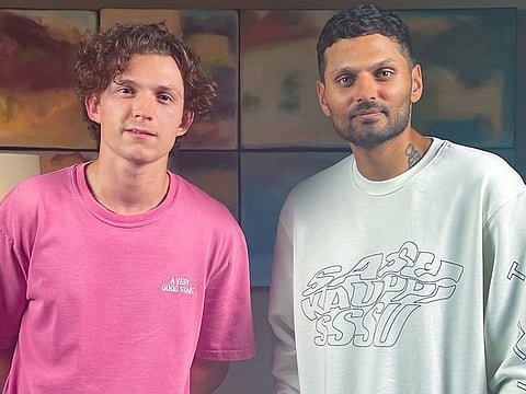 Tom Holland and Jay Shetty