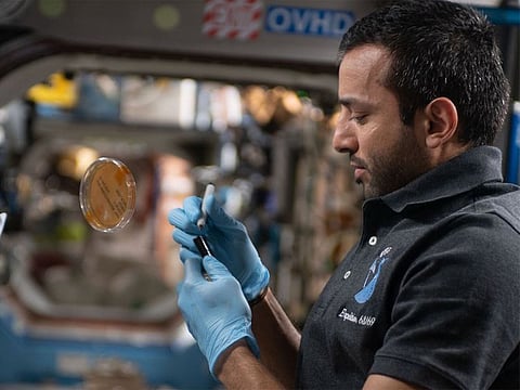 Al Neyadi, who serves as Expedition 69 flight engineer, says millions of microbes reach the ISS every year.