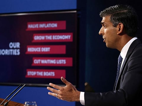 The deteriorating economic picture in the UK has piled pressure on Sunak’s government to come up with a pre-election giveaway to boost his Conservative Party’s dwindling performance.