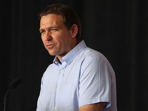 Republican presidential candidate Florida Governor Ron DeSantis