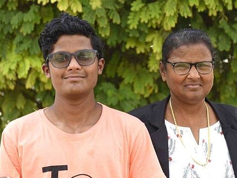 Marketia Wrightman, right, with her son Zeeshawn Thomas.