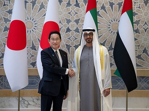 UAE President receives Prime Minister of Japan