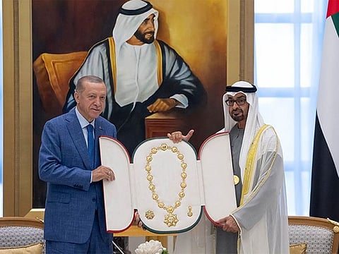 UAE President grants Order of Zayed to Turkish President.